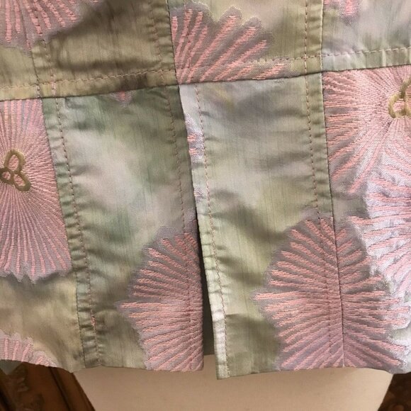 CLEMENT. Size 16-18. Embroidered Satin Lined Long Sleeve Dressy Jacket. DB - Picture 6 of 10